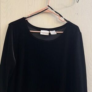 Worthington Women's Elegant Black Long Sleeve Top